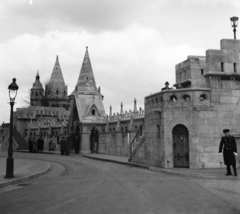 Magyarország, Halászbástya,budai Vár, Budapest I., 1940, Góg Emese, Schulek Frigyes-terv, Budapest, Fortepan #56824