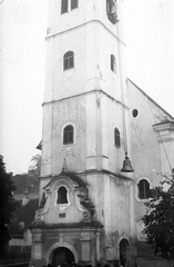 Slovenia, Lendava, (Alsólendva) Szent Katalin-templom., 1932, Karabélyos Péter, church, bell, Baroque-style, Fortepan #57174