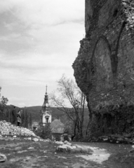 Magyarország, Diósgyőr, Miskolc, evangélikus templom a várból nézve., 1939, Karabélyos Péter, rom, Fortepan #57216