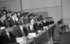 Hungary, Veszprém, Veszprémi Vegyipari Egyetem (később Pannon Egyetem), előadóterem., 1956, Karabélyos Péter, university, audience, lecture hall, Fortepan #57250