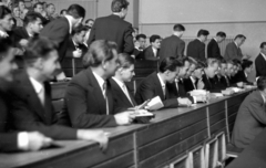 Hungary, Veszprém, Veszprémi Vegyipari Egyetem (később Pannon Egyetem), előadóterem., 1956, Karabélyos Péter, university, audience, lecture hall, Fortepan #57251