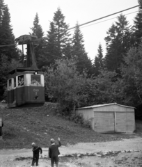 Szlovákia,Magas-Tátra, Tátralomnic, 1965, Karabélyos Péter, Csehszlovákia, drótkötélpálya, Tátra hegység, Fortepan #57254