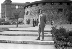 Magyarország, Budapest I., a budai Vár, Nagy rondella és a Ferdinánd kapu mellett a Buzogány torony., 1966, Karabélyos Péter, Budapest, Fortepan #57297