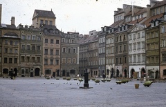 Lengyelország, Varsó, Óvárosi piactér (Rynek Starego Miasta)., 1968, Karabélyos Péter, színes, Fortepan #57323