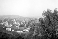 Magyarország, Gellérthegy, Budapest I., kilátás a budai Vár felé., 1966, Karabélyos Péter, Duna, Budapest, Fortepan #57386