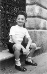 1958, Roberto Urban, boy, smile, protruding ears, Fortepan #57715