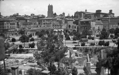 Olaszország, Róma, előtérben a Forum Romanum, háttérben a Torre delle Milizie., 1933, Szathmáry István, látkép, antik kultúra, Fortepan #57792