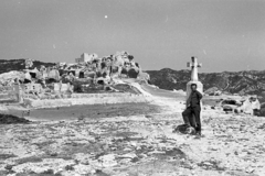 Franciaország, Les Baux-de-Provence, a várkastély romjai., 1958, Pierre Varga, kereszt_jelkép, Fortepan #57987