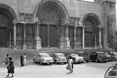 Franciaország, Saint-Gilles-du-Gard, Bencés Apátság., 1958, Pierre Varga, bencés rend, Fortepan #57989