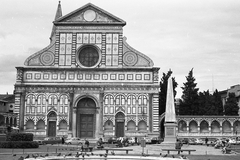 Italy, Florence, Santa Maria Novella templom., 1963, Pierre Varga, church, gothic, Obelisk, renaissance, Leon Battista Alberti-design, Fortepan #57999