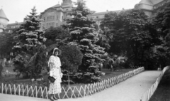 Csehország, Karlovy Vary, Hotel Imperial., 1930, Párdányi Miklós, Csehszlovákia, divat, szálloda, neoreneszánsz, pálmafa, gyógyszálló, Ernest Hébrard-terv, Fortepan #58280