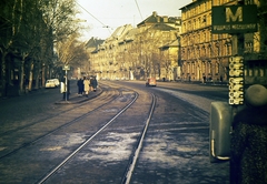 Magyarország, Budapest XI., Bartók Béla út a Gárdonyi térnél, a Zenta utca felé nézve., 1968, Nagy Zoltán, színes, utcakép, Budapest, Fortepan #58334