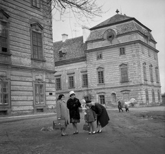 Magyarország, Pápa, Esterházy kastély., 1960, Nagy Gyula, kastély, barokk-stílus, Fellner Jakab-terv, Grossmann József-terv, Franz Anton Pilgram-terv, Fortepan #58394