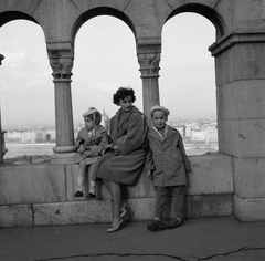 Magyarország, Halászbástya,budai Vár, Budapest I., 1961, Nagy Gyula, Schulek Frigyes-terv, Budapest, Fortepan #58413