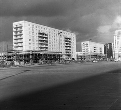 Germany, Berlin, Kelet-Berlin, Karl Marx Allee., 1962, Nagy Gyula, construction, GDR, East-Berlin, Fortepan #58496