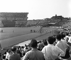 Hungary, Népstadion, Budapest XIV., 1963. június 30. Ferencváros - SZEAC mérkőzés., 1963, Nagy Gyula, Budapest, Fortepan #58513