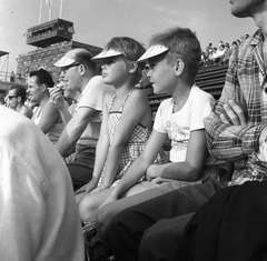 Hungary, Népstadion, Budapest XIV., 1963. június 30. Ferencváros - SZEAC mérkőzés., 1963, Nagy Gyula, Budapest, Fortepan #58515