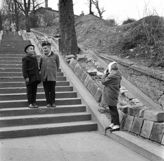 Hungary, Budapest I., Linzi lépcső a Szabó Ilonka utcától a Vár felé nézve., 1963, Nagy Gyula, stairs, Budapest, Fortepan #58524