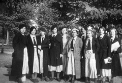 1935, Orosz Heléna, girls' class, Fortepan #58598