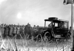 1916, Németh Tamás, Urai Dezső, military, salute, automobile, pickelhelm, German soldier, Fortepan #59090