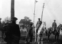 August von Mackensen német tábornok (a fehér lovon)., 1916, Németh Tamás, Urai Dezső, street view, genre painting, rider, German soldier, Fortepan #59091