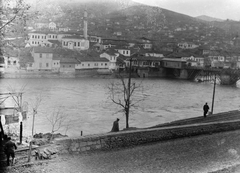 Veles, Vardar folyó., 1915, Németh Tamás, Urai Dezső, First World War, picture, shore, Fortepan #59206