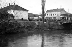 Serbia, Leskovac, híd a Veternica folyó felett a Svetozara Markovića felé nézve., 1915, Németh Tamás, Urai Dezső, First World War, bridge, Fortepan #59211