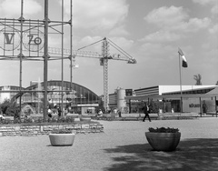 Magyarország, Városliget,Budapesti Nemzetközi Vásár, Budapest XIV., 1970, Nagy Gyula, daru, Budapest, Fortepan #59980