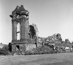 Németország, Drezda, a Miasszonyunk-templom (Frauenkirche) romjai., 1970, Nagy Gyula, templom, rom, NDK, Fortepan #60009