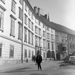 Magyarország, Sopron, Szent György utca a Fő (Beloiannisz) tér felől nézve., 1969, Nagy Gyula, Fortepan #60060