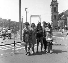 Magyarország, Budapest V., Erzsébet híd pesti hídfő., 1972, Nagy Gyula, Budapest, Fortepan #60084