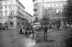 Magyarország, Budapest V., a Báthory utca és a Hold (Rosenberg házaspár) utca kereszteződésénél található tér, Batthyány örökmécses., 1988, Philipp Tibor, Budapest, rendszerváltás, Fortepan #60431