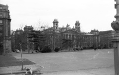 Magyarország, Budapest V., Kossuth Lajos tér, szemben az Igazságügyi Palota (ekkor Magyar Nemzeti Galéria és az MSZMP Párttörténeti Intézete)., 1969, Lencse Zoltán, Hauszmann Alajos-terv, eklektikus építészet, Budapest, Fortepan #60762