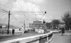 Magyarország, Budapest V., Széchenyi István (Roosevelt) tér, háttérben a Magyar Tudományos Akadémia., 1969, Lencse Zoltán, Opel-márka, neoreneszánsz, automobil, Magyar Tudományos Akadémia, Budapest, Friedrich August Stüler-terv, Fortepan #60774