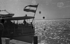 Hungary, Balatonfüred, kikötő., 1965, Lencse Zoltán, ship, Csobánc ship, Fortepan #60961