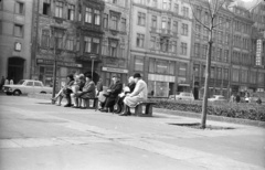 Germany, Leipzig, Sachsenplatz, szemben a Katharinenstrasse. Ma a lipcsei Szépművészeti Múzeum áll a tér helyén., 1971, Lencse Zoltán, GDR, Fortepan #61108