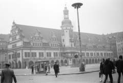 Germany, Leipzig, Markt, Régi Városháza., 1971, Lencse Zoltán, GDR, public building, renaissance, Hieronymus Lotter-design, Fortepan #61117