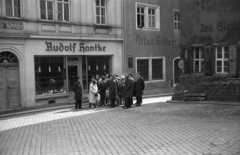 Germany, Meissen, An der Frauenkirche a Webergasse torkolata felé nézve., 1971, Lencse Zoltán, street view, GDR, Fortepan #61138