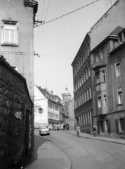 Germany, Meissen, Görnische Gasse, jobbra a 18., 1971, Lencse Zoltán, GDR, Fortepan #61139