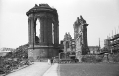 Germany, Dresden, a Miasszonyunk-templom (Frauenkirche) romjai., 1971, Lencse Zoltán, church, war damage, GDR, Fortepan #61148