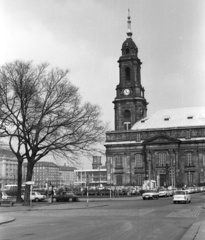 Germany, Dresden, Viktoriastrsse, szemben a Kreuzkirche., 1971, Lencse Zoltán, GDR, Fortepan #61157