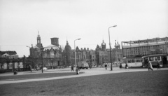 Germany, Dresden, Postplatz., 1971, Lencse Zoltán, Tatra-brand, tram, GDR, public transport, Fortepan #61166