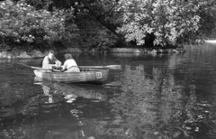 Hungary, Miskolc,Miskolctapolca, Csónakázótó., 1962, Lencse Zoltán, boating, Fortepan #61245