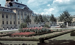 Magyarország, Szeged, Széchenyi tér, Városháza., 1942, Szőke Annamária/Anonime, színes, tér, Lechner Ödön-terv, középület, Pártos Gyula-terv, Fortepan #61674