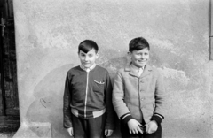 1959, Lipovits Károly, portrait, boys, sweater, hairdo, Fortepan #61717