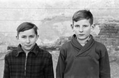 1959, Lipovits Károly, portrait, boys, Fortepan #61865