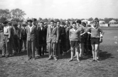 Hungary, Csorna, járási négytusa verseny résztvevői a sporttelepen., 1959, Lipovits Károly, boys, Fortepan #61951