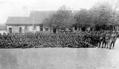 1917, Fortepan, First World War, uniform, yard, tableau, men, military, weapon, Fortepan #6257