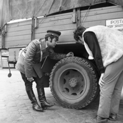 Magyarország, Budapest V., pesti alsó rakpart a Széchenyi István (Roosevelt) térnél., 1974, Magyar Rendőr, Budapest, Fortepan #65000