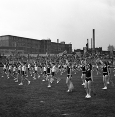 Magyarország, Budapest IV., Újpest, Megyeri út, Újpesti Dózsa pálya., 1965, Magyar Rendőr, Budapest, Fortepan #65112